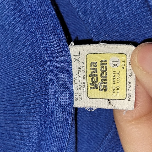 Vtg 80s Northern Arizona University Velva Sheen made is usa T shirt Adult Xl - Picture 7 of 9